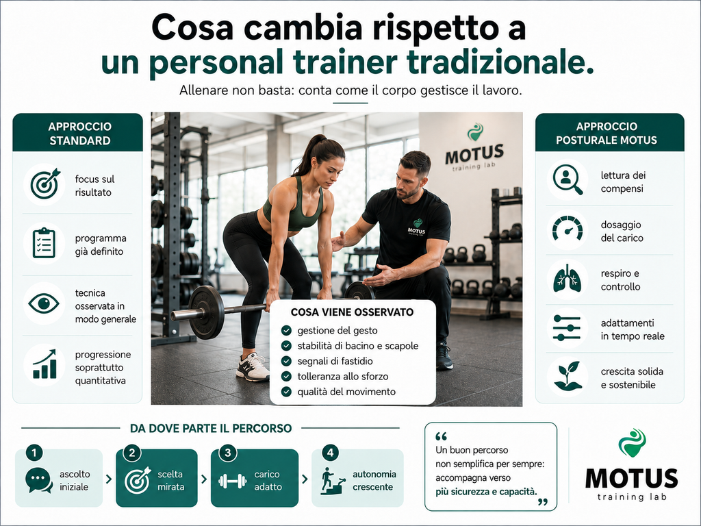 Percorso per la posturale il Metodo Motus